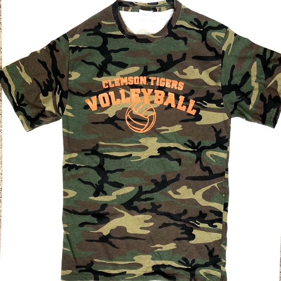 Tops - 3/$25! Clemson Tigers Volleyball Camo Tee
